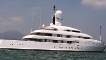 Superyacht ILONA at anchor